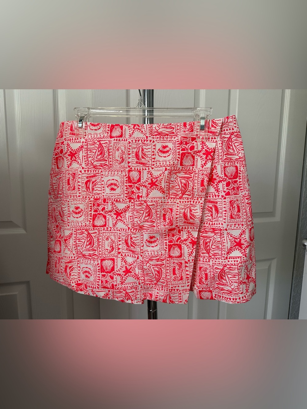 Lilly Pulitzer Seaside Harbour Pink and White Mini Skort
